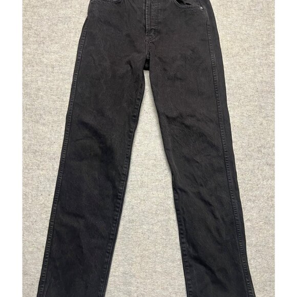 Revice Brown High Rise Button Fly Straight Leg Denim Jeans Waist 26" - Picture 1 of 10